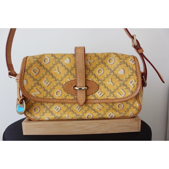 Dooney & Bourke Handbags - Dooney & Bourke Small Classic Flap Bag in Yellow